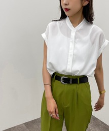 apres jour mignon | バンドカラーフレンチシャツ 【ZOZOTOWN限定アイテム】(シャツ/ブラウス)