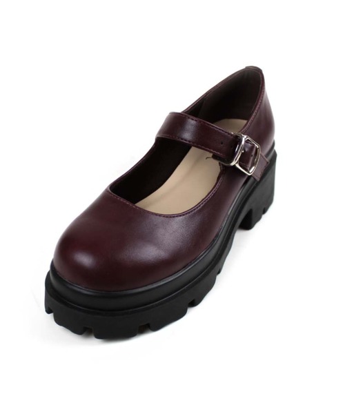 VIVIAN(ヴィヴィアン)の「厚底ストラップマニッシュメリージェーンシューズ ZOZOTOWN+オフィシャルサイト限定商品(ドレスシューズ・レディース・ブラック/ダークブラウン/アイボリー/ワイン・LL/S/M/L)」の20枚目の写真