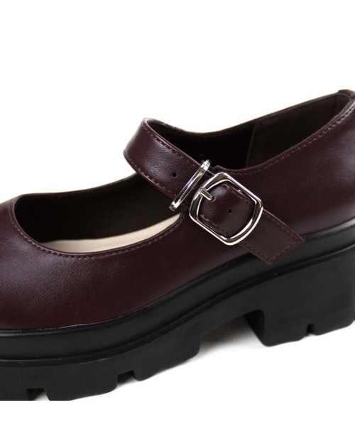 VIVIAN(ヴィヴィアン)の「厚底ストラップマニッシュメリージェーンシューズ ZOZOTOWN+オフィシャルサイト限定商品(ドレスシューズ・レディース・ブラック/ダークブラウン/アイボリー/ワイン・LL/S/M/L)」の15枚目の写真