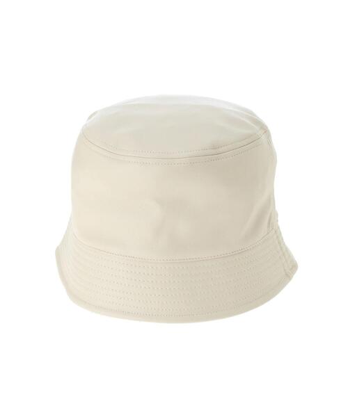 koe（コエ）の「フェイクレザーバケットハット＊（ハット・レディース・アイボリー/ブラック・FREE）」の3枚目の写真