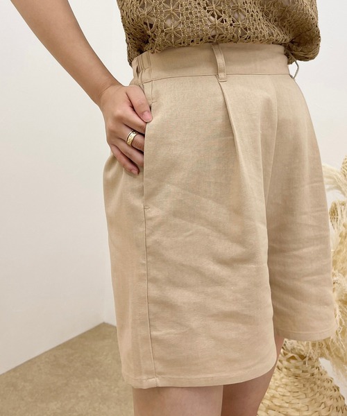 apres jour clair(アプレジュールクレア)の「【apres jour clair】リネンライクSET UP ショートパンツ【ZOZOTOWN限定アイテム】(その他パンツ・レディース・ライトベージュ/ベージュ・フリー/X-LARGE)」の22枚目の写真