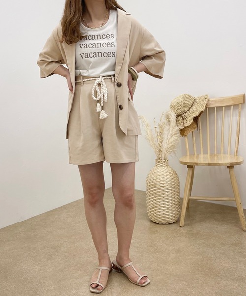 apres jour clair(アプレジュールクレア)の「【apres jour clair】リネンライクSET UP ショートパンツ【ZOZOTOWN限定アイテム】(その他パンツ・レディース・ライトベージュ/ベージュ・フリー/X-LARGE)」の17枚目の写真
