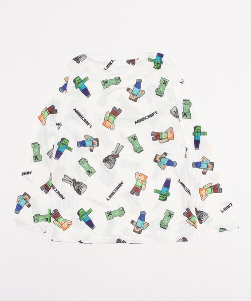 RUGGEDWORKS（ラゲッドワークス）の「【完売】《Minecraft》マインクラフト　キッズ　長袖Tシャツ（Tシャツ/カットソー・キッズ・ブラック/ホワイト・140/150/160）」の3枚目の写真