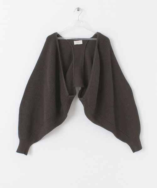 LAATO（ラート）の「VOLUME CARDIGAN（カーディガン/ボレロ・レディース・ベージュ/ブラウン・FREE）」の3枚目の写真