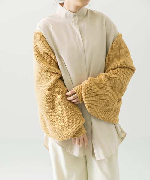 LAATO（ラート）の「VOLUME CARDIGAN（カーディガン/ボレロ・レディース・ベージュ/ブラウン・FREE）」の18枚目の写真