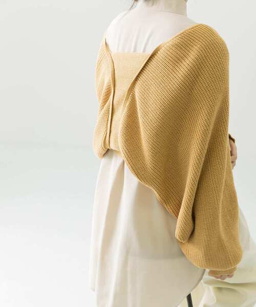 LAATO（ラート）の「VOLUME CARDIGAN（カーディガン/ボレロ・レディース・ベージュ/ブラウン・FREE）」の20枚目の写真