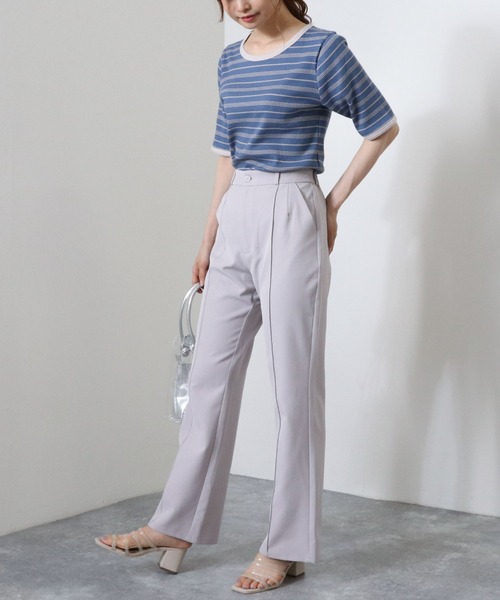 archives(アルシーヴ)の「センターシームフレアパンツ(その他パンツ・レディース・グレー/ブラウン/グリーン/イエロー・MEDIUM)」の22枚目の写真