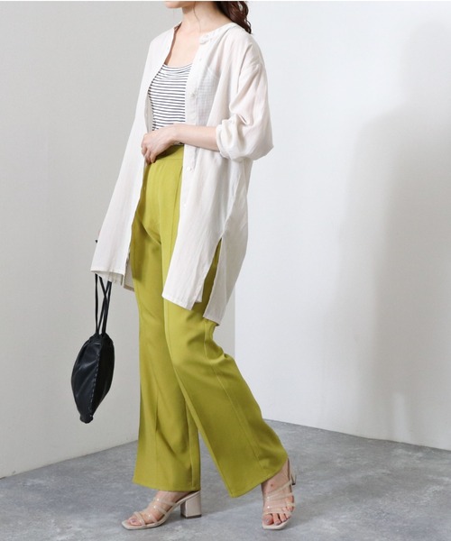 archives(アルシーヴ)の「センターシームフレアパンツ(その他パンツ・レディース・グレー/ブラウン/グリーン/イエロー・MEDIUM)」の10枚目の写真