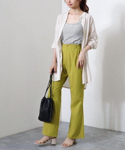 archives(アルシーヴ)の「センターシームフレアパンツ(その他パンツ・レディース・グレー/ブラウン/グリーン/イエロー・MEDIUM)」の15枚目の写真