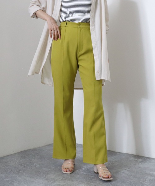 archives(アルシーヴ)の「センターシームフレアパンツ(その他パンツ・レディース・グレー/ブラウン/グリーン/イエロー・MEDIUM)」の16枚目の写真