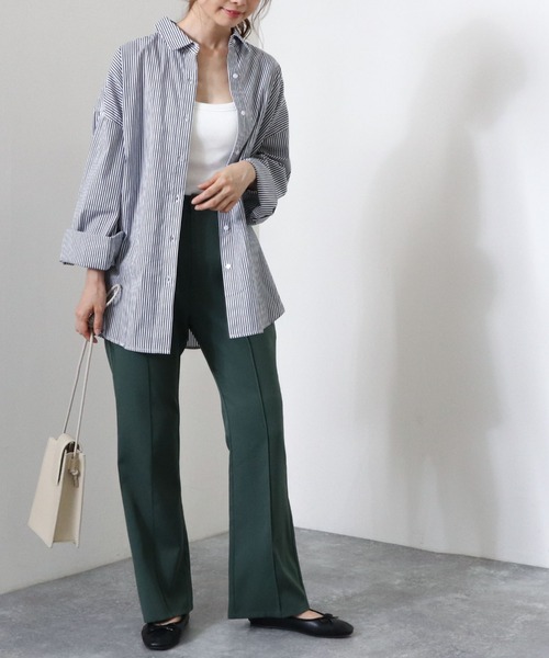 archives(アルシーヴ)の「センターシームフレアパンツ(その他パンツ・レディース・グレー/ブラウン/グリーン/イエロー・MEDIUM)」の5枚目の写真