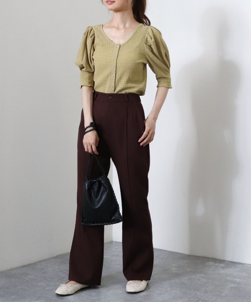 archives(アルシーヴ)の「センターシームフレアパンツ(その他パンツ・レディース・グレー/ブラウン/グリーン/イエロー・MEDIUM)」の18枚目の写真