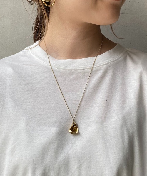 CAPRICIEUX LE'MAGE（カプリシューレマージュ）の「ドッキングパフロンT（Tシャツ/カットソー・レディース・ホワイト/ブラック・FREE）」の7枚目の写真