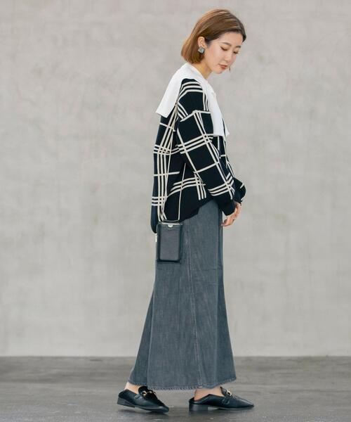 coen(コーエン)の「【WEB限定】大人見えの旬アイテム。2WAYセーラーカラーチュニックシャツ#(シャツ/ブラウス・レディース・ブラック/コバルトブルー/ホワイト・FREE)」の12枚目の写真