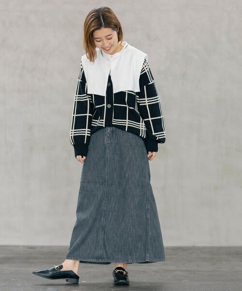 coen(コーエン)の「【WEB限定】大人見えの旬アイテム。2WAYセーラーカラーチュニックシャツ#(シャツ/ブラウス・レディース・ブラック/コバルトブルー/ホワイト・FREE)」の13枚目の写真