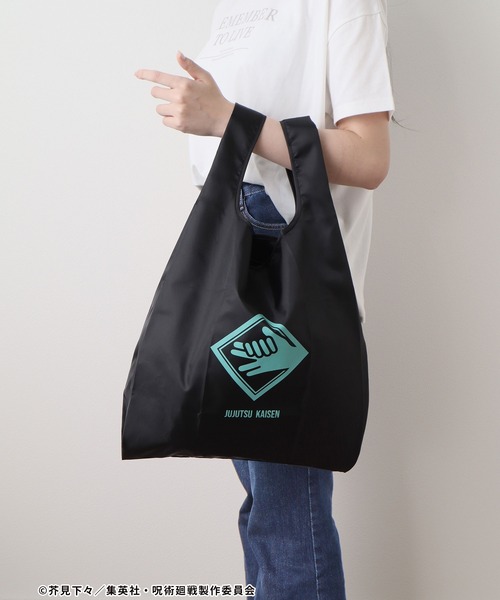 Honeys（ハニーズ）の「『呪術廻戦』エコＢａｇ（エコバッグ/サブバッグ・レディース・グレー/オレンジ/レッド/グリーン/ブルー/ピンク/グリーン系その他/イエロー・FREE）」の12枚目の写真