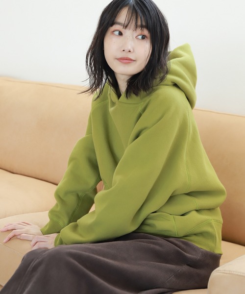 LAKOLE(ラコレ)の「ブラッシュラグランフーディ / 219690(パーカー・レディース・モスグリーン/ライトベージュ/コーラル/チョコ/クリーム/スモーク/カーキ/レッド・MEDIUM/X-SMALL/SMALL)」の5枚目の写真