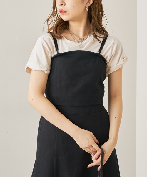 ツイルバックリボンマルチウェイワンピース ワンピース Who ワンピース Whos Who Whos Chico フーズフーチコ のファッション