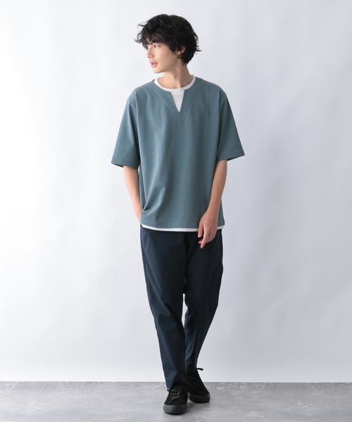 GLOBAL WORK（グローバルワーク）の「エアかるイージーパンツ 21FW/959199（その他パンツ・メンズ・グリーン系その他6/ネイビー/チャコールグレー/ブラック/ベージュ・MEDIUM/X-LARGE/SMALL/LARGE）」の14枚目の写真