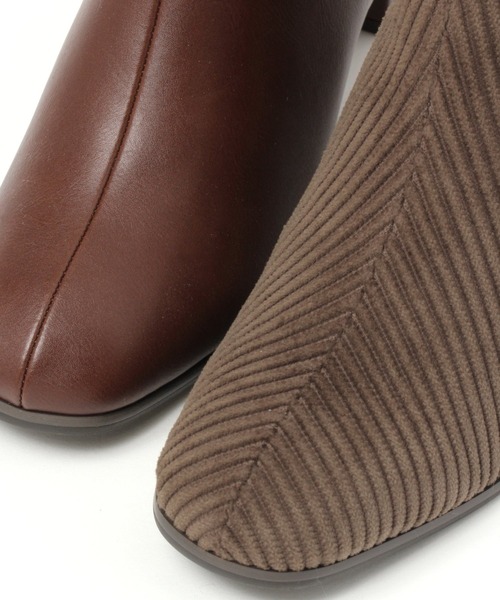 niko and...（ニコアンド）の「オリジナルブロックヒールブーツ【WEB限定サイズ有り】（ブーツ・レディース・アイボリー/ダークブラウン/ベージュ/ラベンダー/ブラック/ブラウン系その他/ライトブルー・X-LARGE/SMALL/MEDIUM/LARGE）」の18枚目の写真