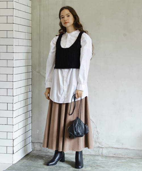 niko and...（ニコアンド）の「オリジナルブロックヒールブーツ【WEB限定サイズ有り】（ブーツ・レディース・アイボリー/ダークブラウン/ベージュ/ラベンダー/ブラック/ブラウン系その他/ライトブルー・X-LARGE/SMALL/MEDIUM/LARGE）」の22枚目の写真