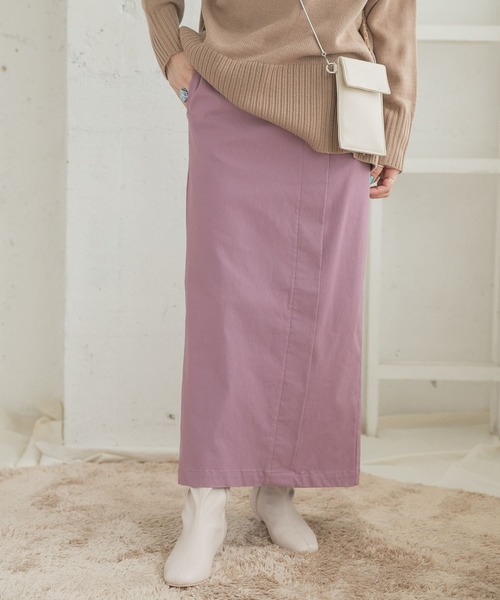 ITEMS URBANRESEARCH（アイテムズ アーバンリサーチ）の「ストレッチタイトスカート（スカート・レディース・ブラック/ピンク系その他/モカ・FREE）」の21枚目の写真