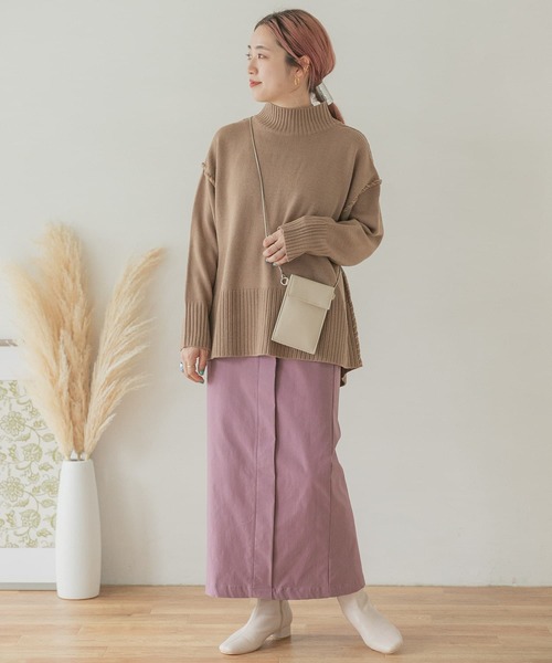 ITEMS URBANRESEARCH（アイテムズ アーバンリサーチ）の「ストレッチタイトスカート（スカート・レディース・ブラック/ピンク系その他/モカ・FREE）」の6枚目の写真