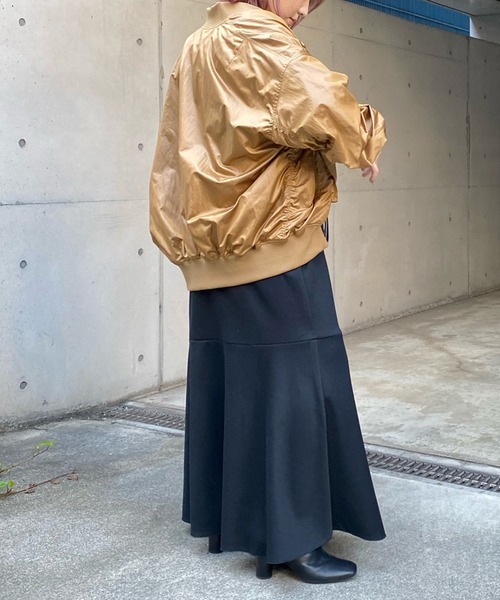 DouDou（ドゥドゥ）の「MA-1（MA-1・レディース・オフホワイト/キャメル・FREE）」の20枚目の写真