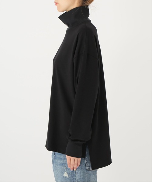 JOURNAL STANDARD LUXE（ジャーナルスタンダード　ラックス）の「オーガニックベアテンジク タートルネックリブプルオーバー（Tシャツ/カットソー・レディース・ホワイト/ブラック・FREE）」の5枚目の写真