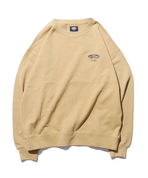VANS（バンズ）の「VANS/ヴァンズ M CHECKER BOX Crew Sweat バックグラフィック クルー スウェット（スウェット・メンズ・ホワイト/ブラック/ベージュ/グリーン・M/L/XL）」の6枚目の写真