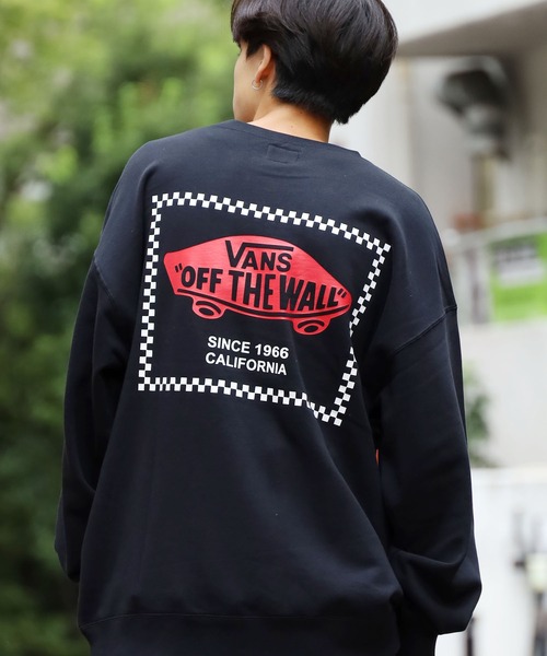 VANS（バンズ）の「VANS/ヴァンズ M CHECKER BOX Crew Sweat バックグラフィック クルー スウェット（スウェット・メンズ・ホワイト/ブラック/ベージュ/グリーン・M/L/XL）」の14枚目の写真