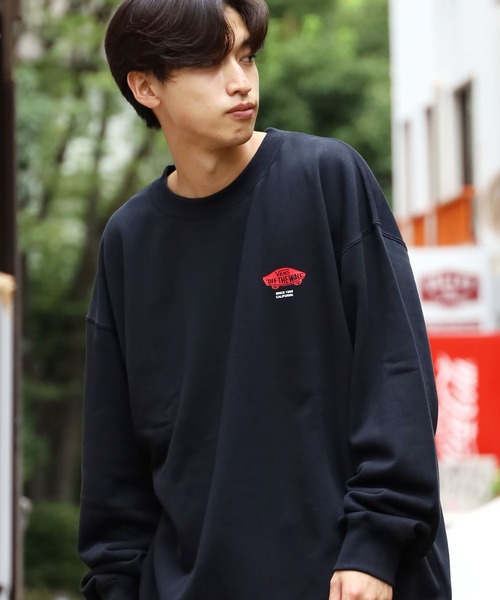 VANS（バンズ）の「VANS/ヴァンズ M CHECKER BOX Crew Sweat バックグラフィック クルー スウェット（スウェット・メンズ・ホワイト/ブラック/ベージュ/グリーン・M/L/XL）」の17枚目の写真