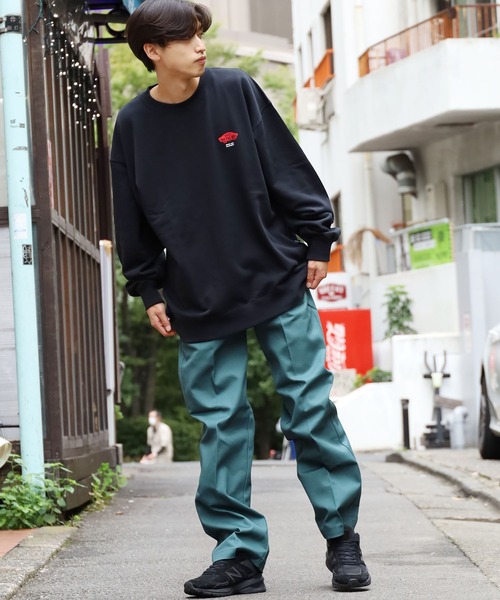 VANS（バンズ）の「VANS/ヴァンズ M CHECKER BOX Crew Sweat バックグラフィック クルー スウェット（スウェット・メンズ・ホワイト/ブラック/ベージュ/グリーン・M/L/XL）」の11枚目の写真