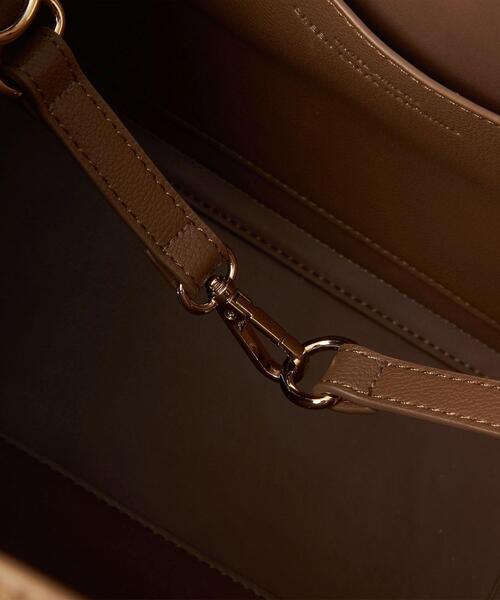 green label relaxing（グリーンレーベルリラクシング）の「A4 WIDE BOX 2WAY ショルダー トート バッグ（ショルダーバッグ・レディース・ブラック/オフホワイト/モカ/クリーム/ダークグレー/ナチュラル/ベージュ・FREE）」の18枚目の写真