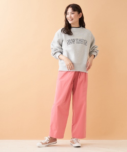 Champion（チャンピオン）の「【CHAMPION】スウェットプルオーバー（ニット/セーター・レディース・オフホワイト/ブラック/MD.GRY・2）」の6枚目の写真