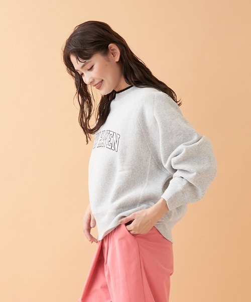 Champion（チャンピオン）の「【CHAMPION】スウェットプルオーバー（ニット/セーター・レディース・オフホワイト/ブラック/MD.GRY・2）」の7枚目の写真