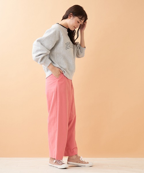 Champion（チャンピオン）の「【CHAMPION】スウェットプルオーバー（ニット/セーター・レディース・オフホワイト/ブラック/MD.GRY・2）」の9枚目の写真