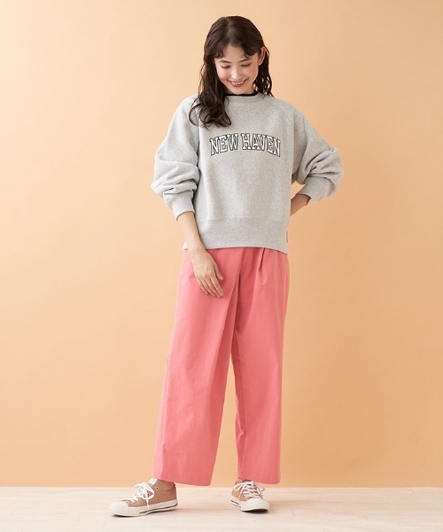 Champion（チャンピオン）の「【CHAMPION】スウェットプルオーバー（ニット/セーター・レディース・オフホワイト/ブラック/MD.GRY・2）」の13枚目の写真