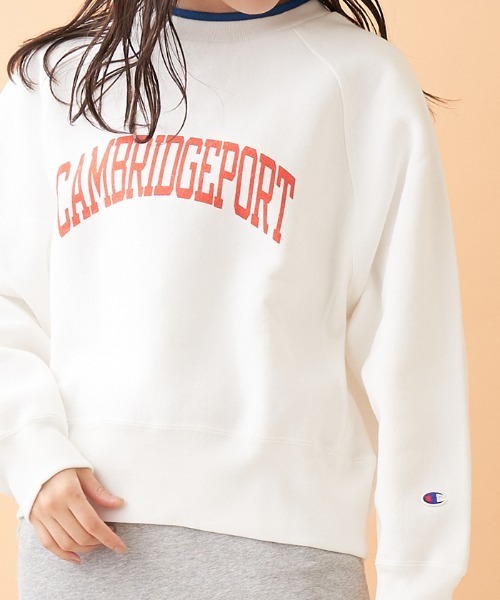 Champion（チャンピオン）の「【CHAMPION】スウェットプルオーバー（ニット/セーター・レディース・オフホワイト/ブラック/MD.GRY・2）」の19枚目の写真