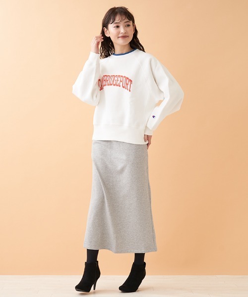 Champion（チャンピオン）の「【CHAMPION】スウェットプルオーバー（ニット/セーター・レディース・オフホワイト/ブラック/MD.GRY・2）」の20枚目の写真