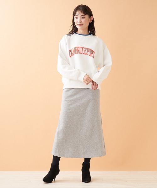 Champion（チャンピオン）の「【CHAMPION】スウェットプルオーバー（ニット/セーター・レディース・オフホワイト/ブラック/MD.GRY・2）」の21枚目の写真