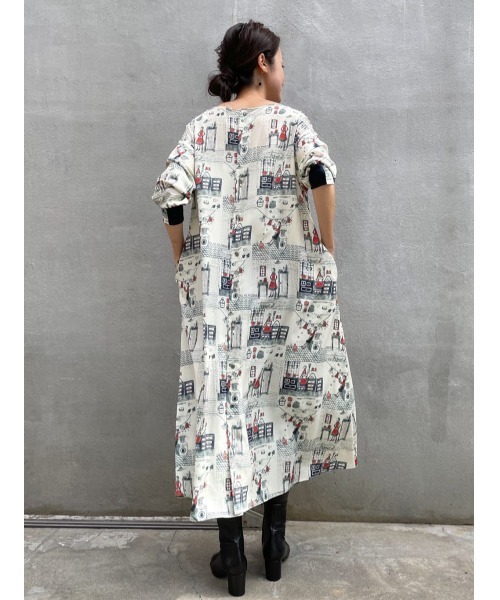 BEARDSLEY（ビアズリー）の「Houseworkワンピース（ワンピース・レディース・アイボリー/ブラック・FREE）」の14枚目の写真