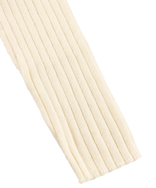 ALEXIA STAM（アリシアスタン）の「Open Collar Rib Knit Top/オープンカラーリブニットトップ（Tシャツ/カットソー・レディース・ブラウン/アイボリー/ブラック・FREE）」の12枚目の写真