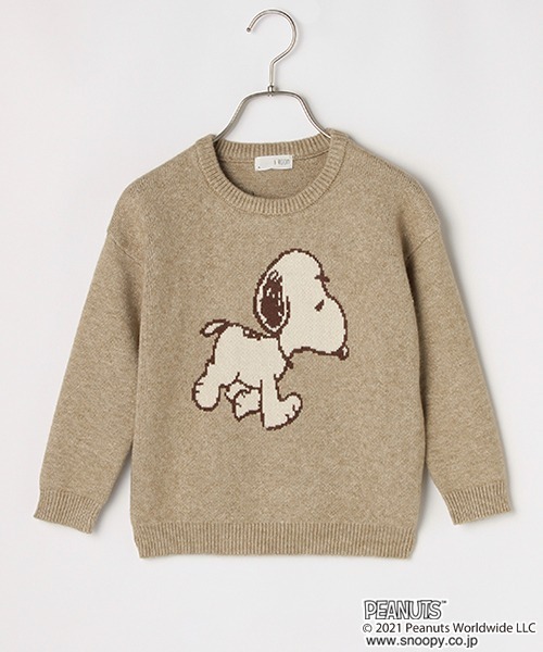 b・ROOM（ビールーム）の「【PEANUTS】SNOOPYジャガードニット（ニット/セーター・キッズ・ベージュ/グレー・S/L/M）」の18枚目の写真