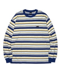 LMC | 【LMC】ITALIC MULTI STRIPE LONG SLV TEE / エルエムシー イタリック マルチ ストライプ ロングスリーブ Tシャツ(Tシャツ/カットソー)