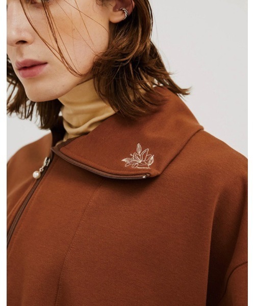 ESC STUDIO(イーエスシースタジオ)の「【ESC STUDIO/イーエスシー スタジオ】flower zipup mtm/フラワージップエムティーエム 花柄刺繍トップス スウェット セットアップ(スウェット・メンズ・ブラック/杢グレー/ブラウン・ONE SIZE)」の11枚目の写真