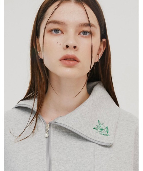 ESC STUDIO(イーエスシースタジオ)の「【ESC STUDIO/イーエスシー スタジオ】flower zipup mtm/フラワージップエムティーエム 花柄刺繍トップス スウェット セットアップ(スウェット・メンズ・ブラック/杢グレー/ブラウン・ONE SIZE)」の14枚目の写真