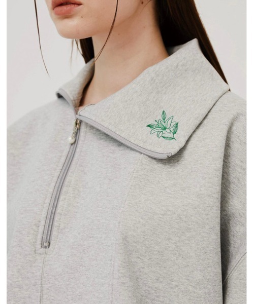ESC STUDIO(イーエスシースタジオ)の「【ESC STUDIO/イーエスシー スタジオ】flower zipup mtm/フラワージップエムティーエム 花柄刺繍トップス スウェット セットアップ(スウェット・メンズ・ブラック/杢グレー/ブラウン・ONE SIZE)」の18枚目の写真