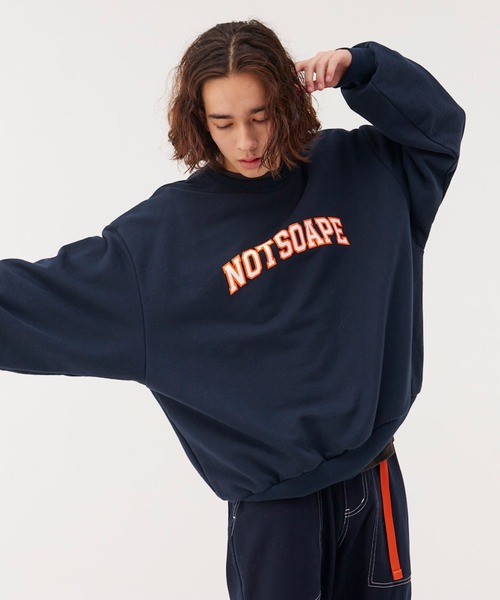 Not So Ape（ノットソーエイプ）の「カレッジロゴ プリント スウェット（スウェット・メンズ・ホワイト/ネイビー/レッド・MEDIUM/LARGE/X-LARGE）」の15枚目の写真