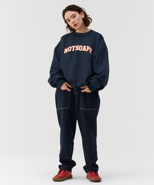 Not So Ape（ノットソーエイプ）の「カレッジロゴ プリント スウェット（スウェット・メンズ・ホワイト/ネイビー/レッド・MEDIUM/LARGE/X-LARGE）」の21枚目の写真